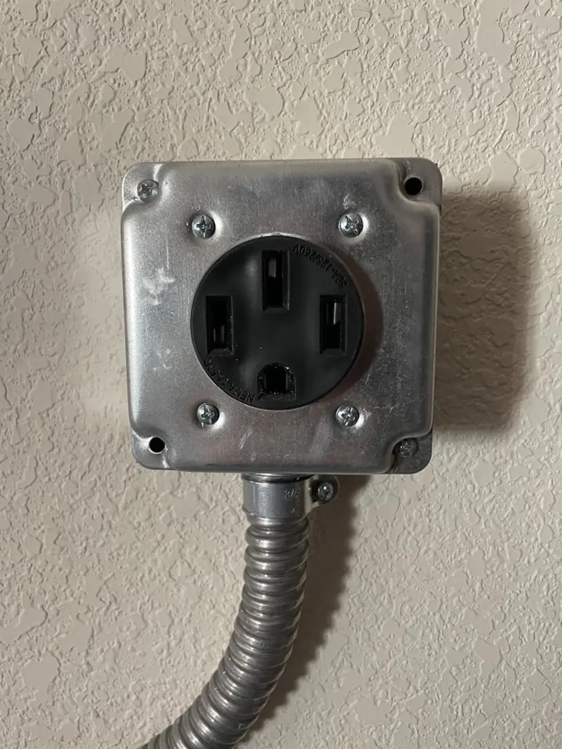 NEMA 14-50 outlet installed for Smart Home Electrical in Lindstrom